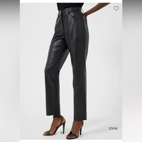 FRENCH CONNECTION Etta Vegan High Rise Trousers Women’s Size 4 BRAND NEW - Picture 2 of 7
